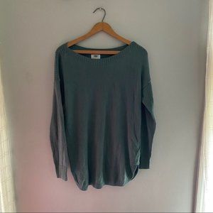 Old Navy Sweater Soft Long Sleeve Teal Knit